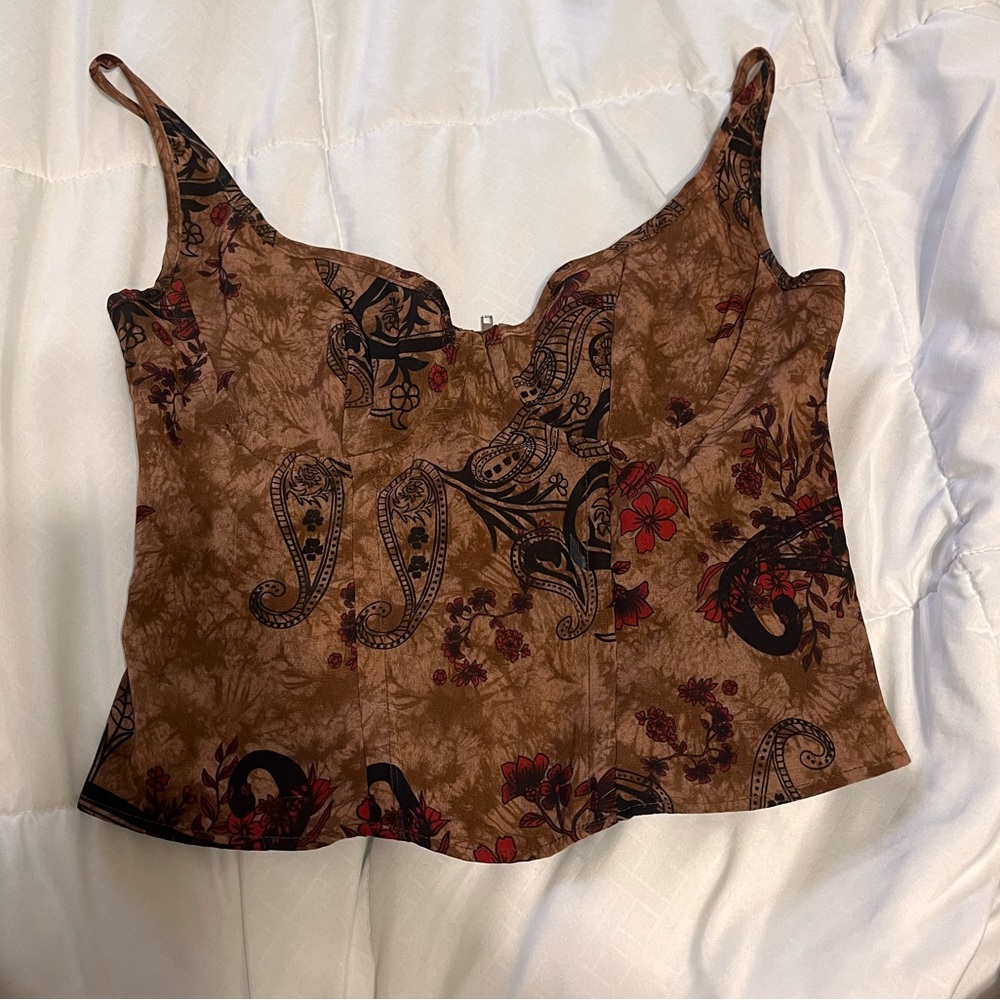 Brown Corset Top